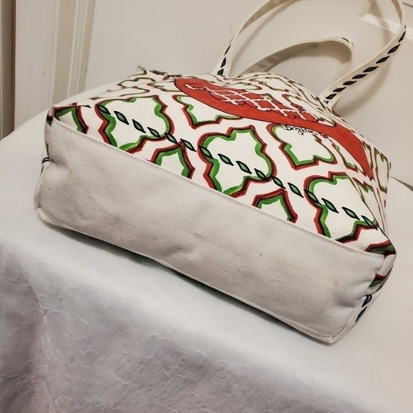 Brighton Love & Joy Holiday Large Canvas Tote - Picture 11 of 16